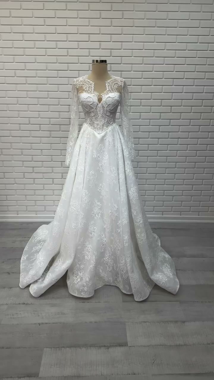 A-Line Wedding Dress Model 1122 | White Podium Bridal White Podium A-Line Wedding Dress 2026-14