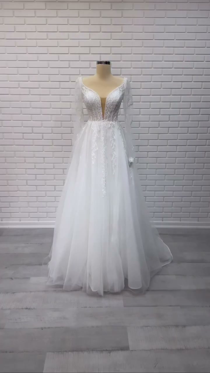 A-Line Wedding Dress Model 1115 | White Podium Bridal White Podium A-Line Wedding Dress 2026-7